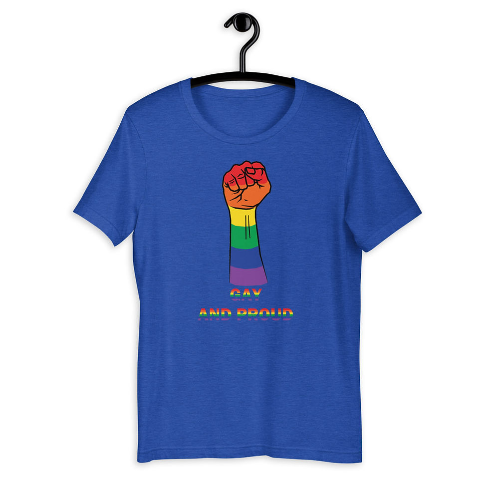 Thumbnail: Gay and Proud LGBTQ+ Rainbow Flag T-Shirt