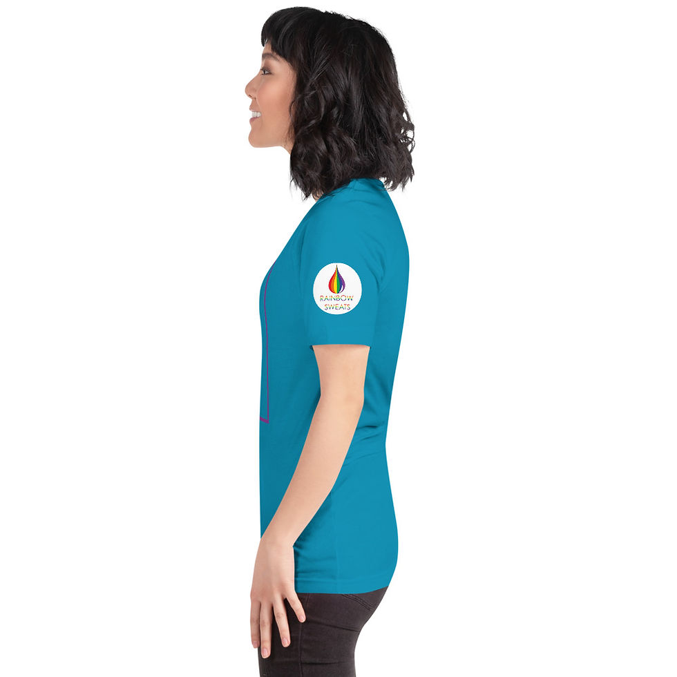 Thumbnail: Women's Rainbow Gym T-Shirt - Lats Glutes Biceps Triceps Quads LGBTQ+ 