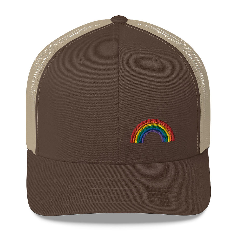 Thumbnail: Embroidered LGBTQ+ Rainbow Trucker Hat