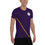 Thumbnail: LGBTQ+ Gay Men's Exercise Workout T-Shirt - Diagonal Stripe - Deep Purple