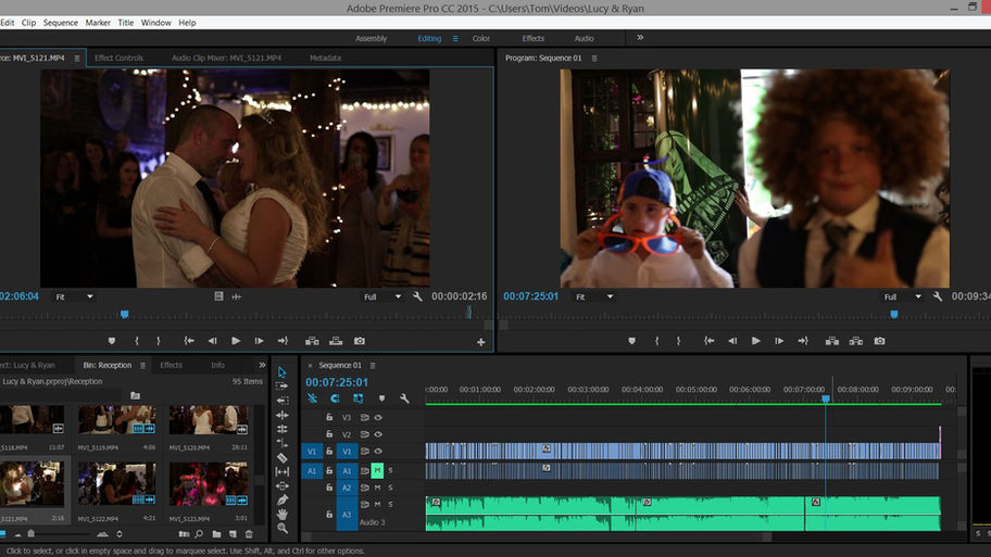 1st cut of Lucy & Ryan's wedding video complete. Time for bed I think!