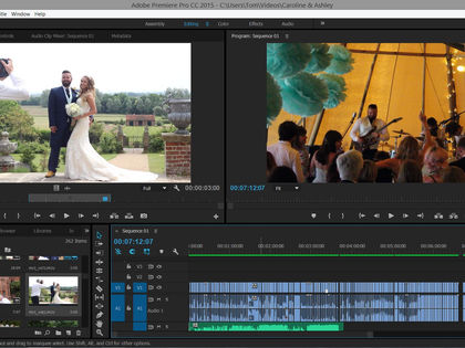 Very close to a first cut of Caroline and Ashley’s wedding…