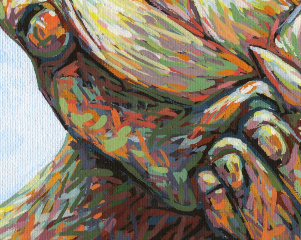 Thumbnail: Lotus in Hands, Giclée Art Print