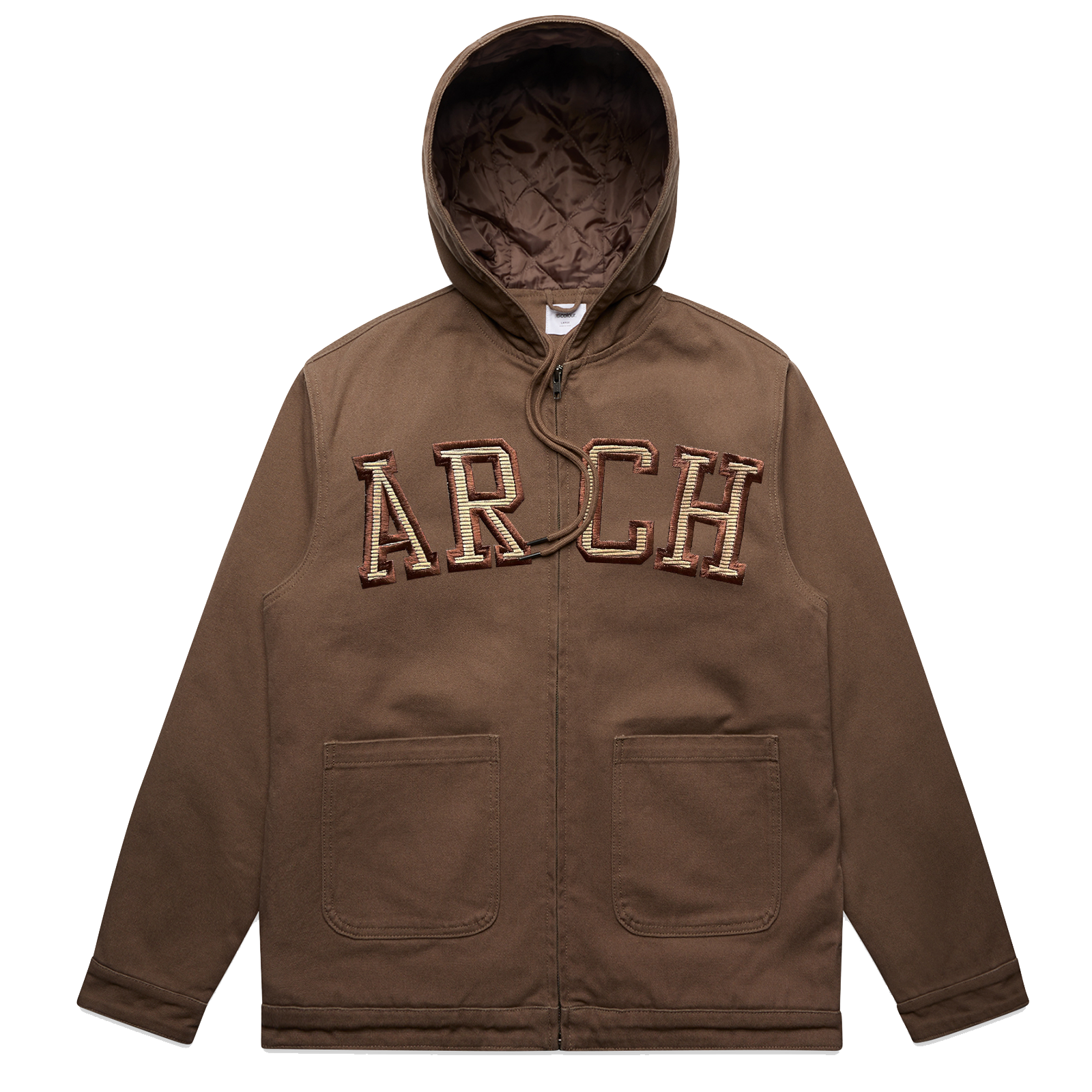 Heavy Canvas Work Jacket Brown