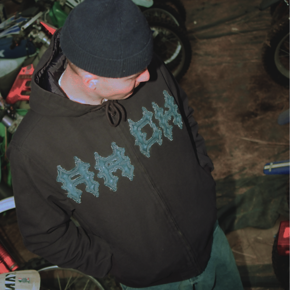 Thumbnail: Appliqué Canvas Bomber Navy