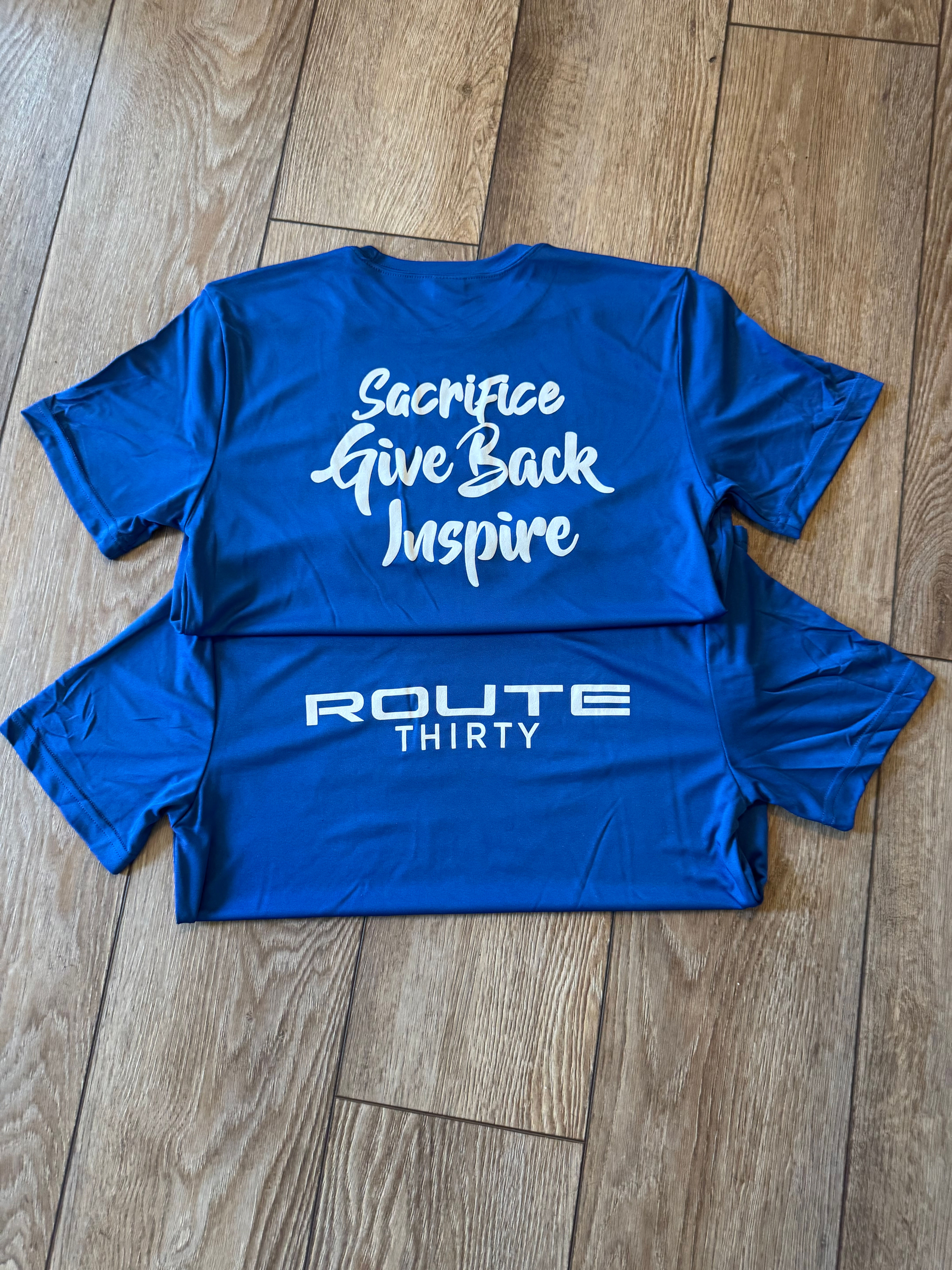 Route Thirty Blue Dri Fit Shirt