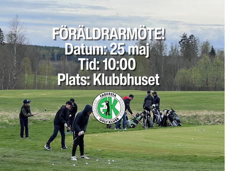 Inbjudan till föräldramöte för juniorgolfare!