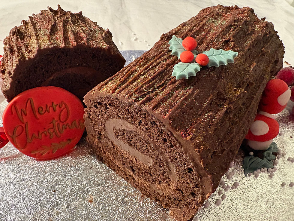 Christmas Gluten Free Chocolate Yule Log