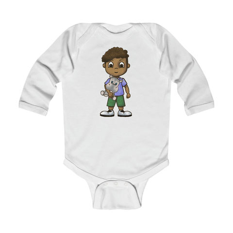 "Carlos and his siste Missy" Book character Infant Long Sleeve Bodysuit