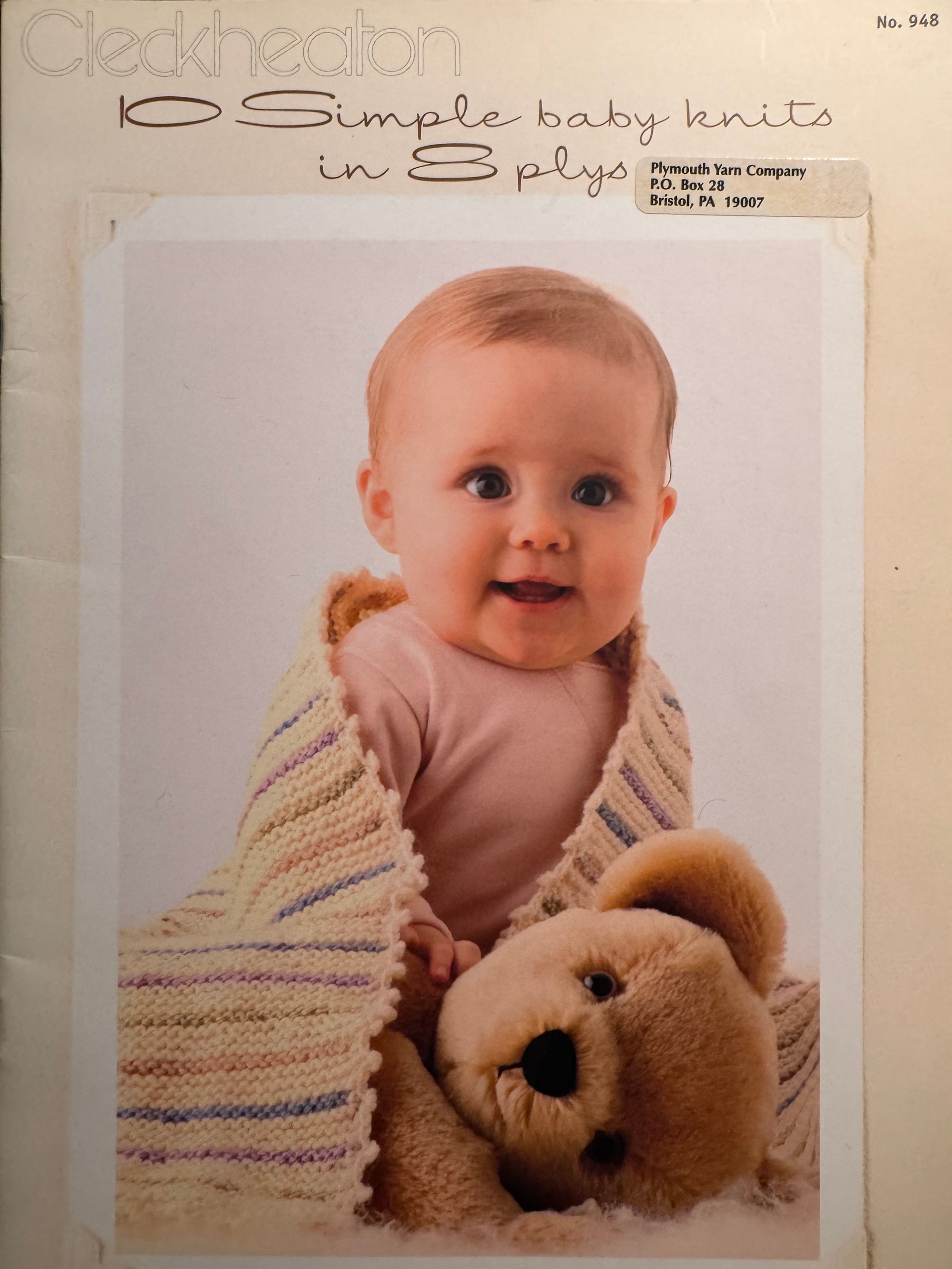 Book - Cleckheaton 10 Simple Baby Knits in 8 Plys, No. 948