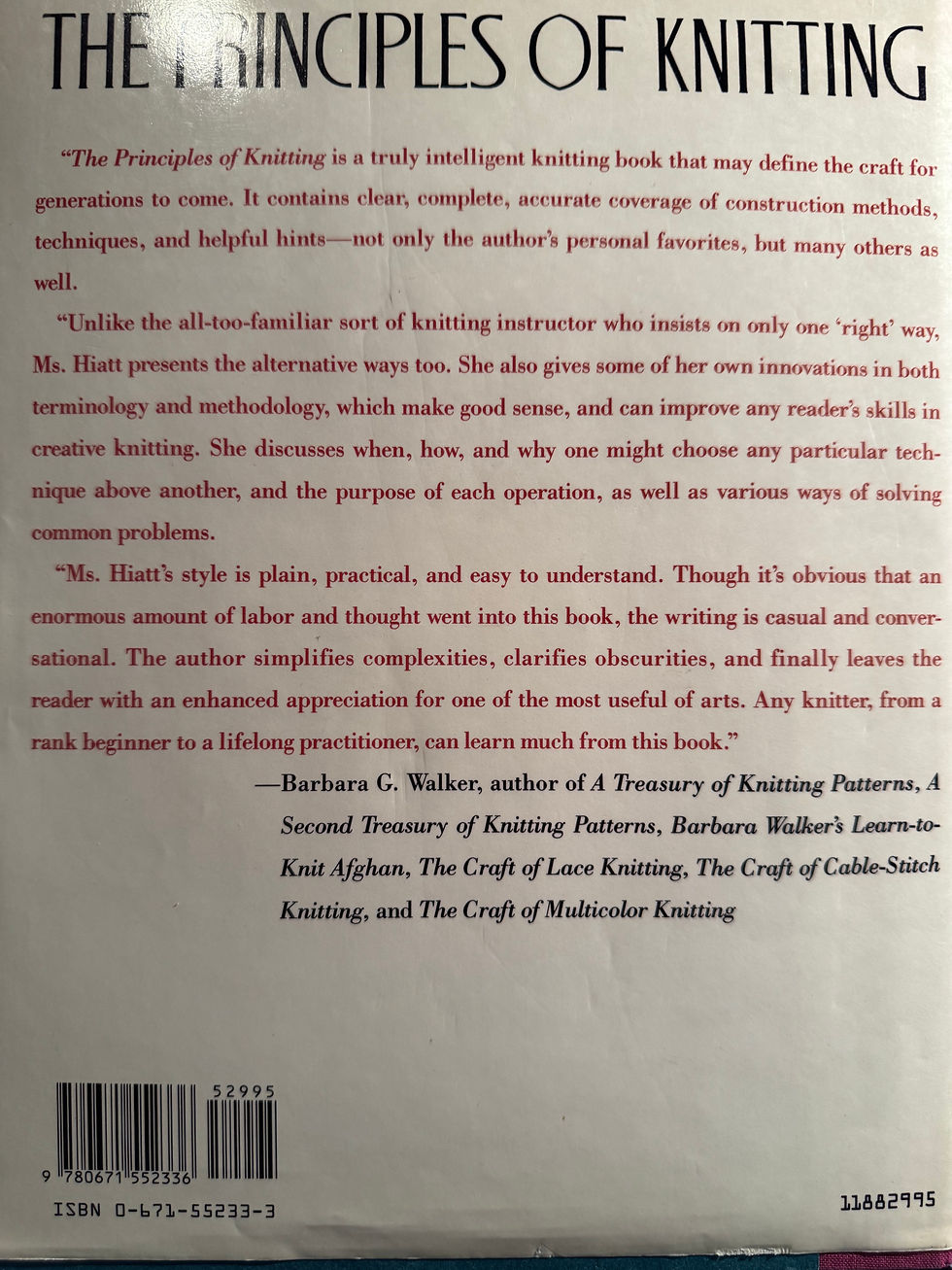 Thumbnail: Book -The Principles of Knitting