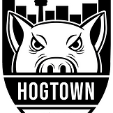 Black and white Hogtown logo.