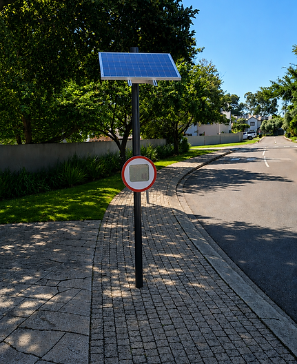 A SpeedSentry unit on a residential street