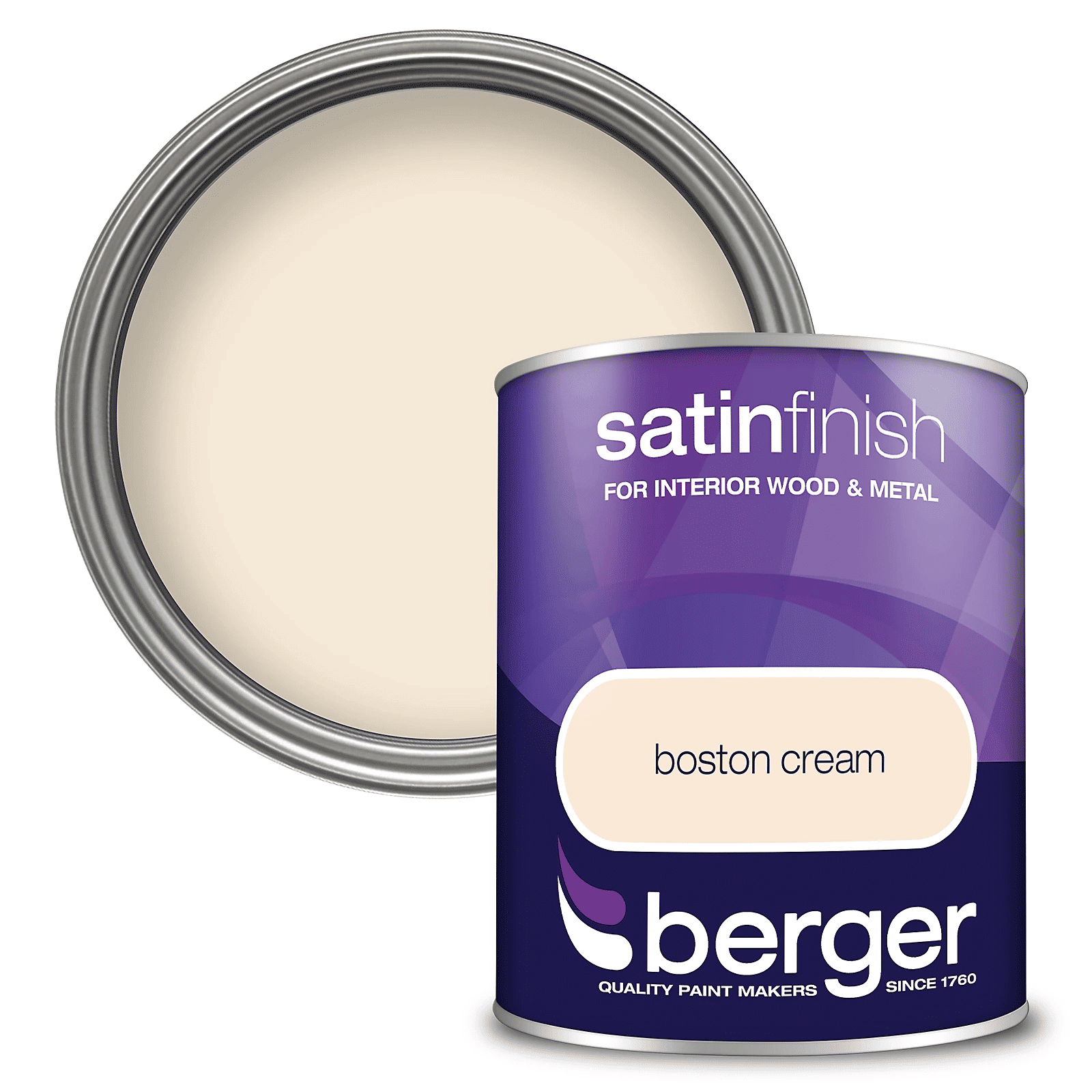 BERGER 750ML SATIN PAINT BOSTON CREAM