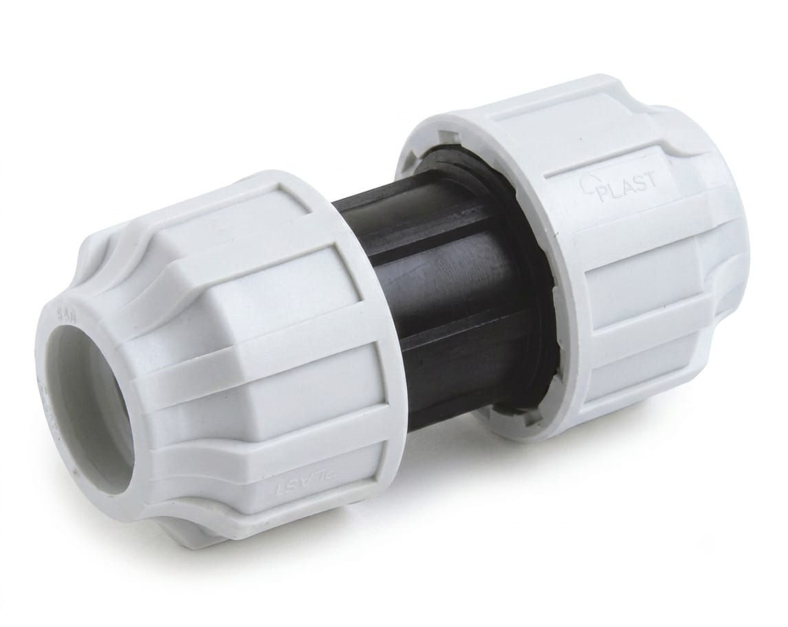 MDPE 25mm Straight Coupling