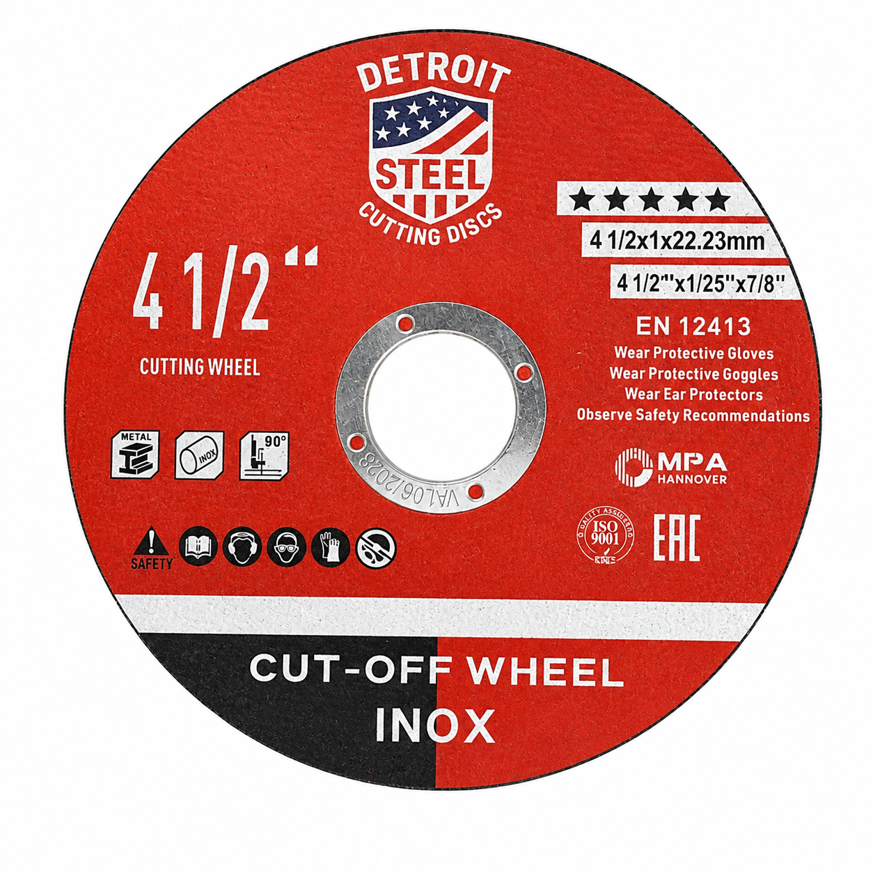 Detroit Steel Cutting Disc - 4 1/2 x 1 x 22.23mm