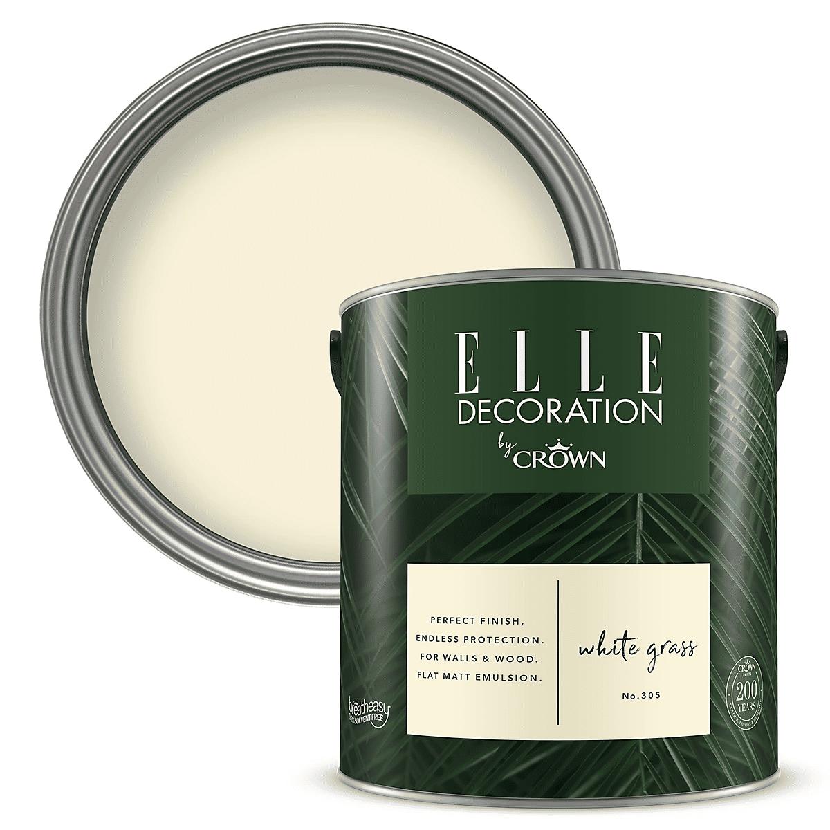ELLE DECORATION 2.5L FLAT MATT WHITE GRASS 305