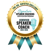 Speaker Coaching Certification Seal
