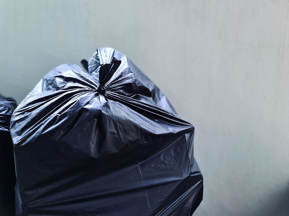 Black bin bag