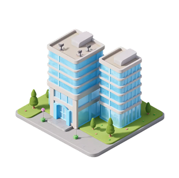 Property development 3d icon