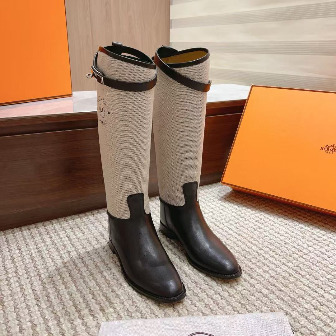 Sur Commande Botte Hermès en cuir top qualité 