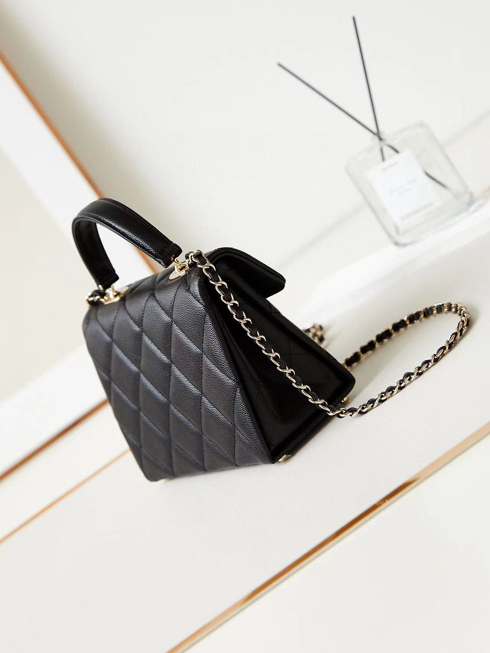Thumbnail: Sur Commande sac Chanel en cuir top qualité