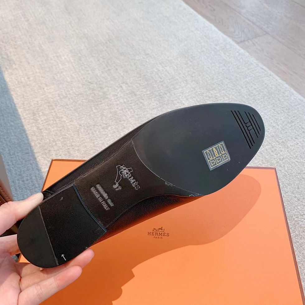 Thumbnail: Sur Commande mocassin Hermès en cuir top qualité 