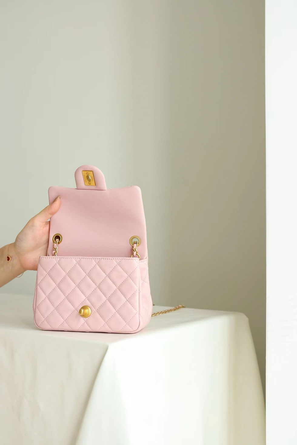 Thumbnail: Sur Commande sac Chanel en cuir top qualité