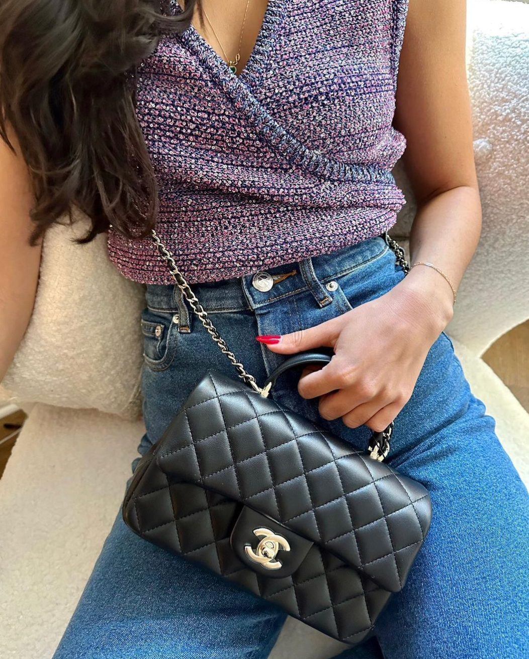 Sur Commande Sac Chanel en cuir top qualité