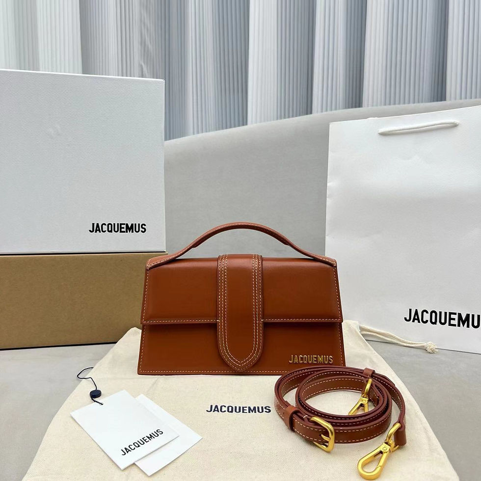 Thumbnail: Sur commande sac Jacquemus en cuir top qualité 