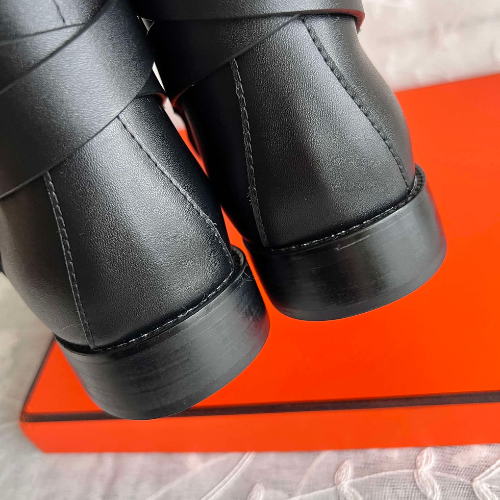 Miniature : Sur Commande bottine Hermès en cuir top qualité 