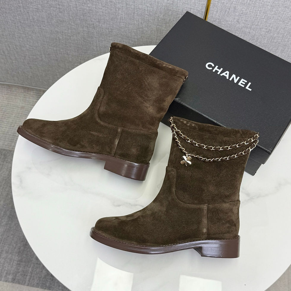 Miniature : Sur commande botte chanel en cuir top qualité 