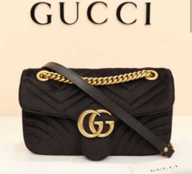 Sur commande Sac Gucci en cuir velours