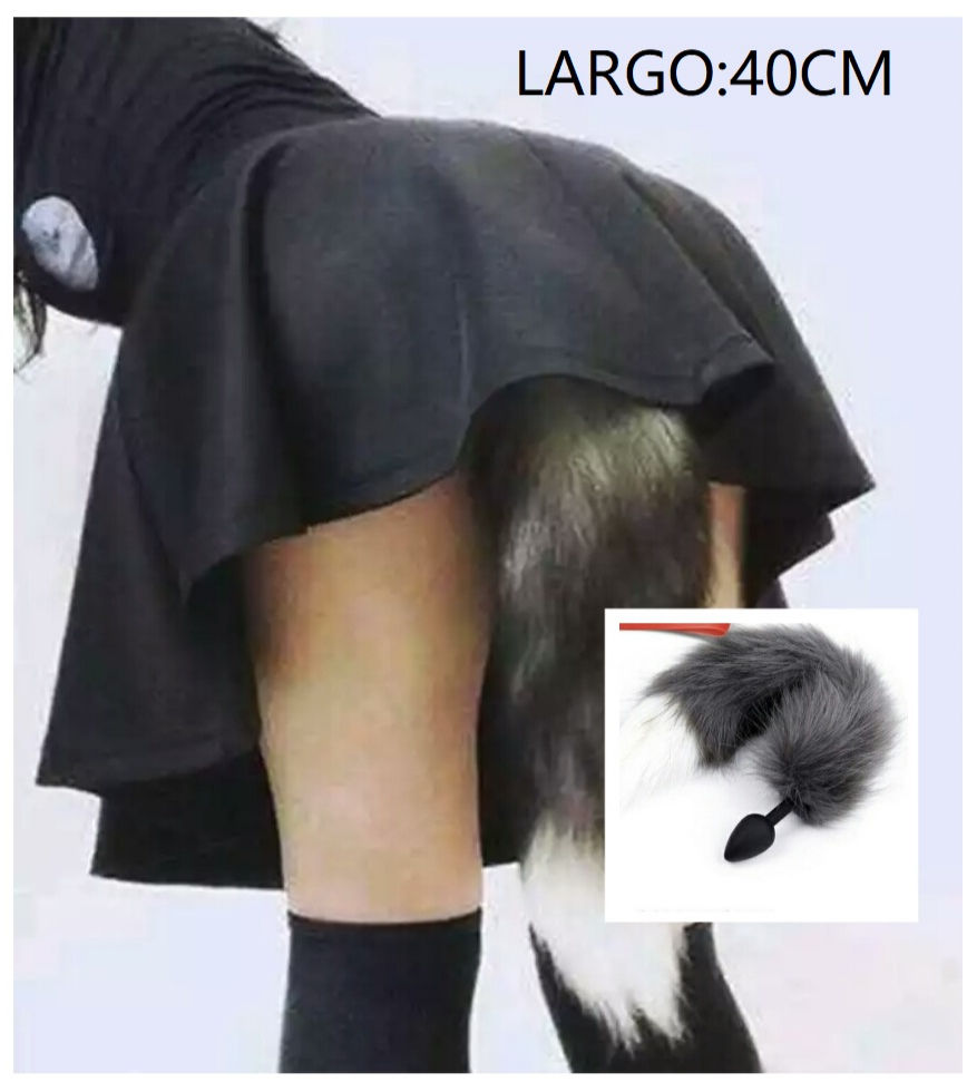 PLUG ANAL METÁLICO O SILICONA CON COLA DE ZORRO