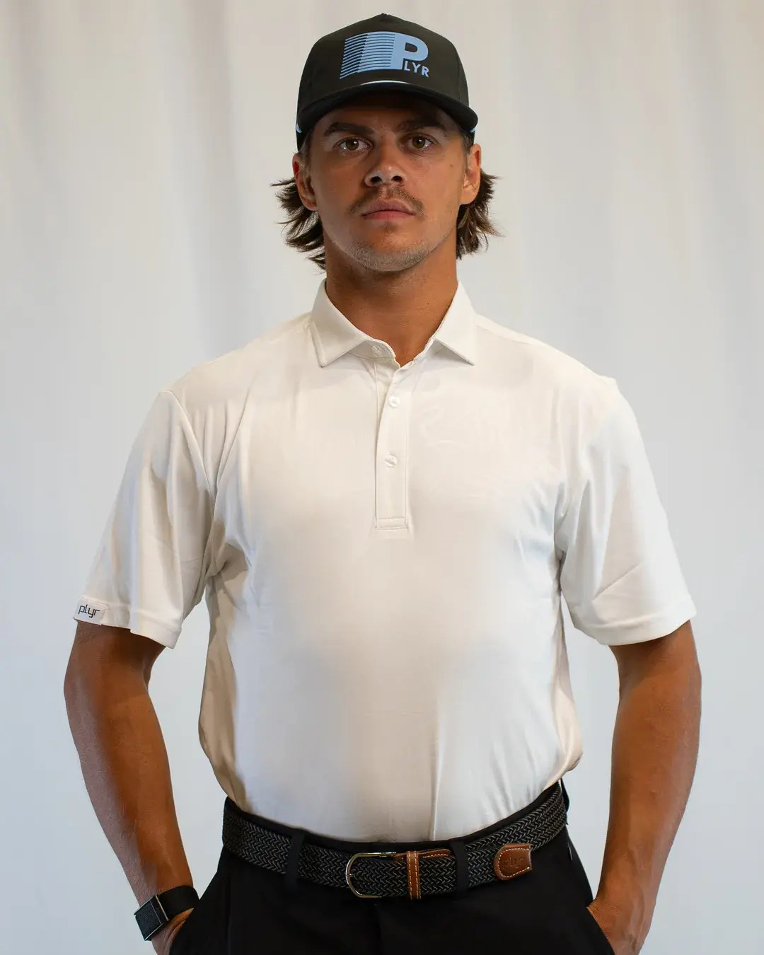 PLYR - Mens - Tropical Polo-White