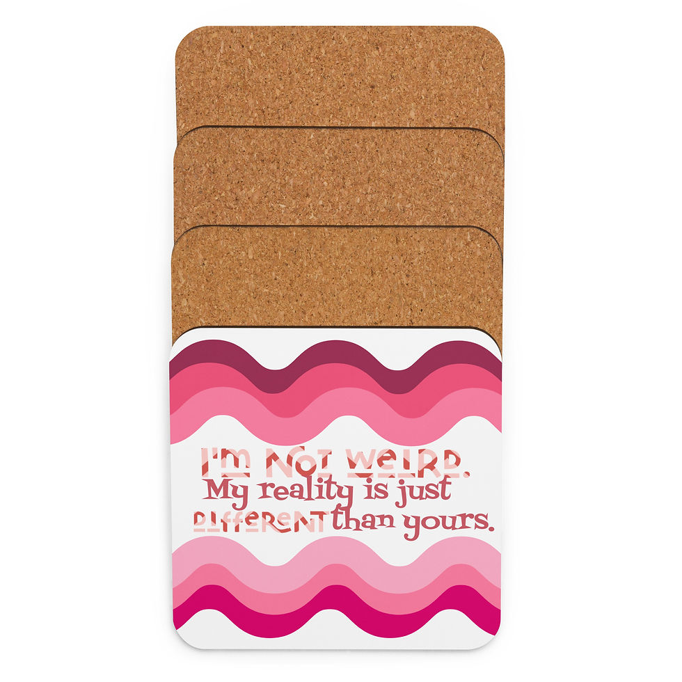 Miniatura: Cheshire Cat Printed Coffee Cup Cork-Back Coaster 