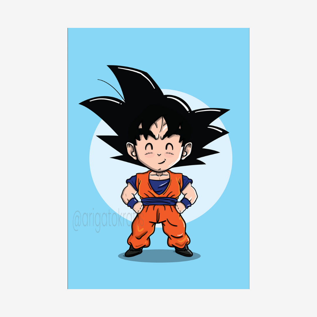 Kid Goku Artwork Poster - DBZ