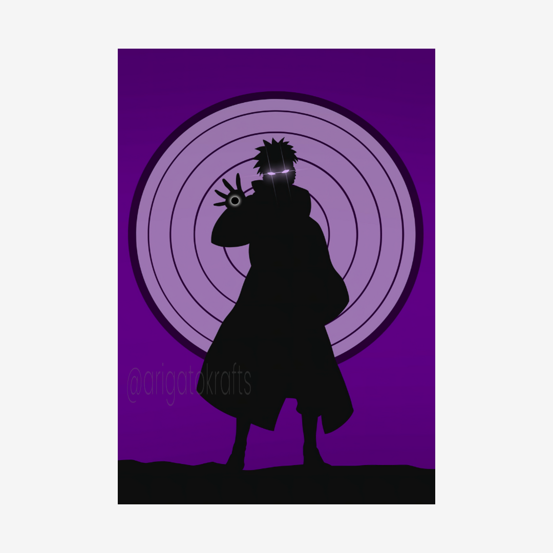 Obito Uchiha Portrait Poster - Naruto