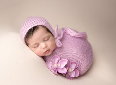 Newborn-Photography-Baby-In-Pink-Wrap