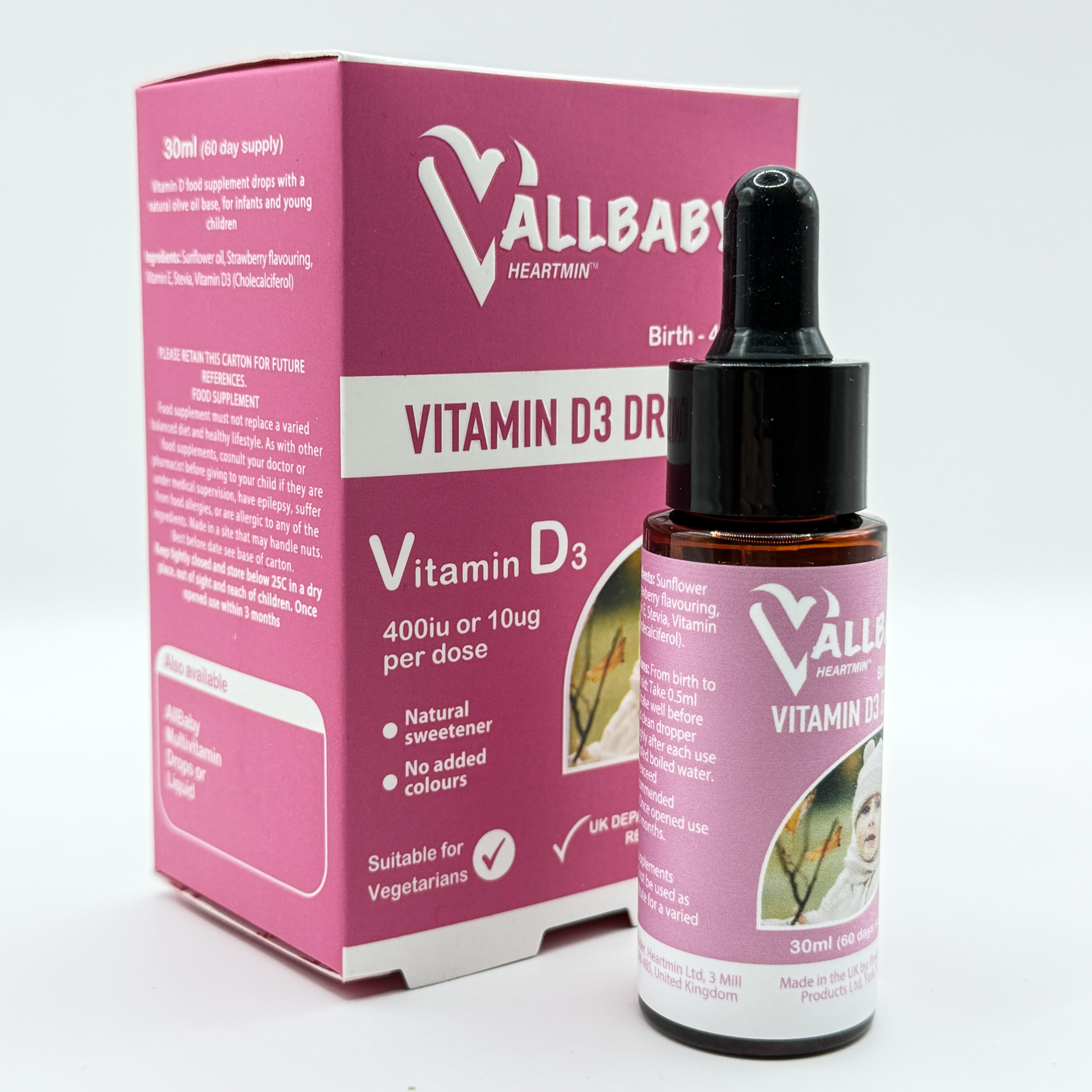 Vitamin D3 Drops for Babies (8.5-10µg)