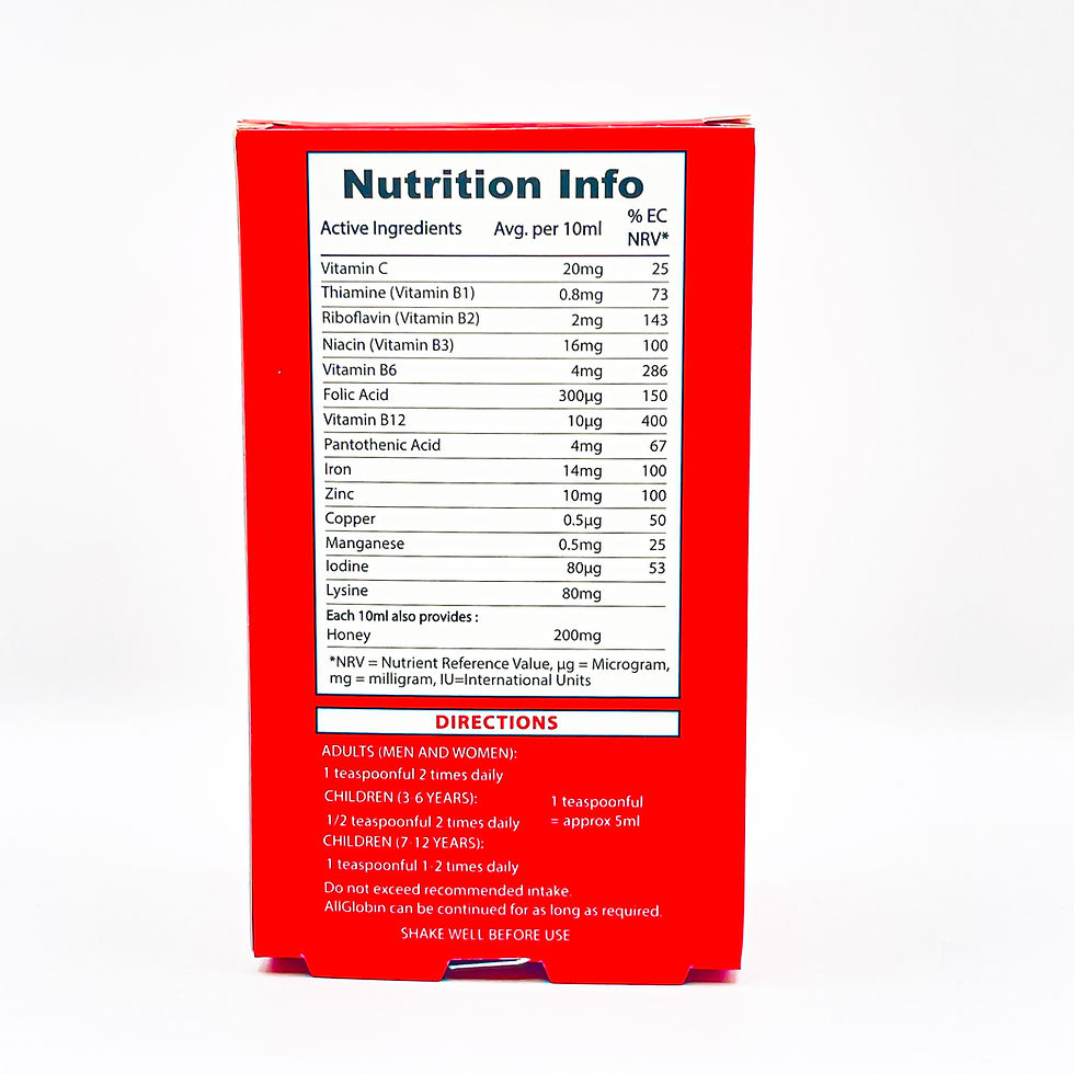 Thumbnail: Iron Haemoglobin Support Complex – Liquid Iron, Folate, and Vitamin B12