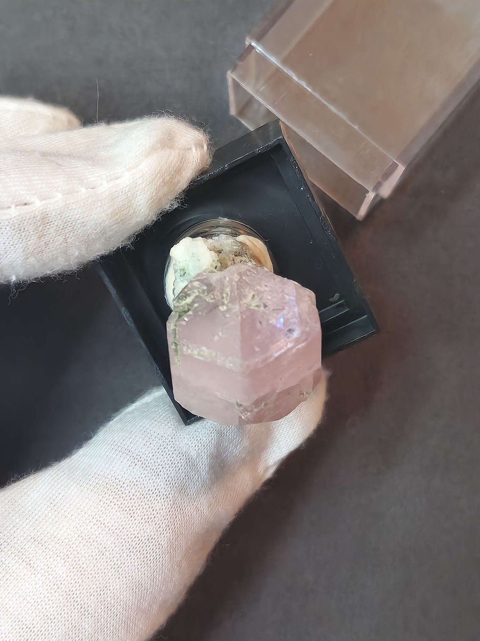 Thumbnail: Pink Apatite Crystal - Pakistan