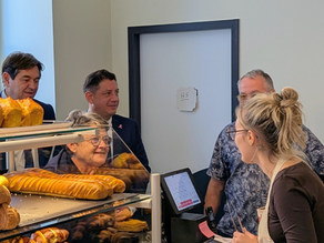 Inauguration de la boulangerie et des travaux du bourg de Monbahus