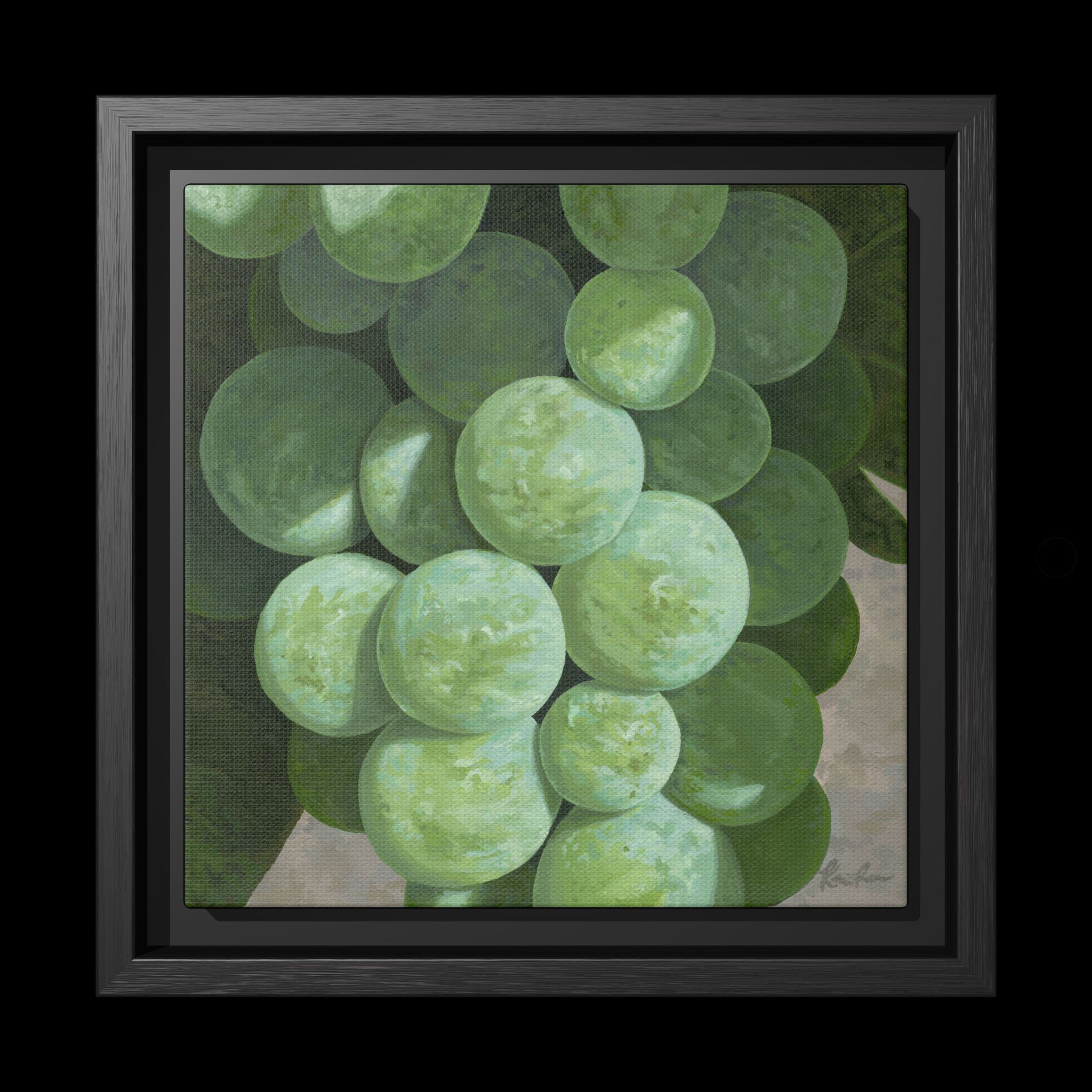 Sunlit Green Grapes