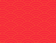 Red Pattern Bold Chinese New Year Social