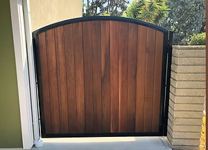Custom Wood Metal Gate