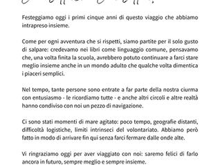 I nostri primi 5 anni! Foto e ringraziamenti