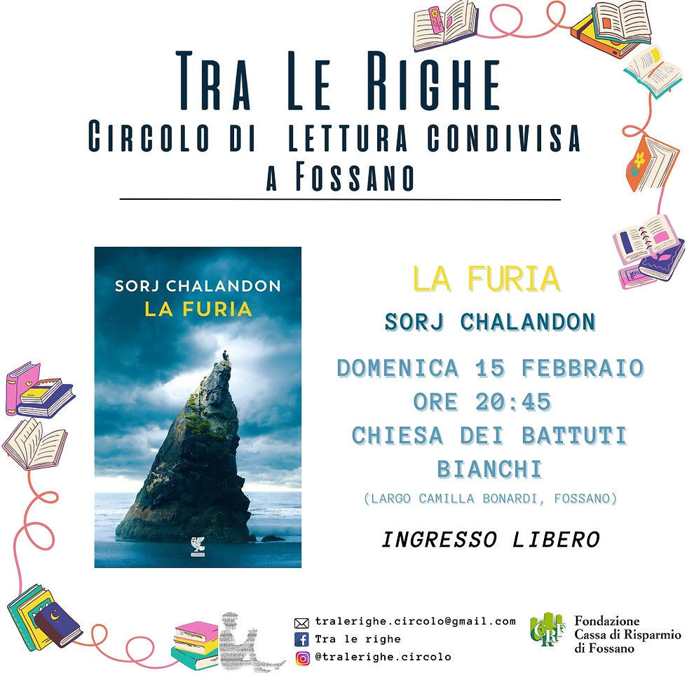 Prossima serata di commento: "La Furia" - Sorj Chalandon