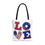 Thumbnail: Patriotic Love Tote Bag, USA Flag Tote, Festival Tote, Great Gift Idea