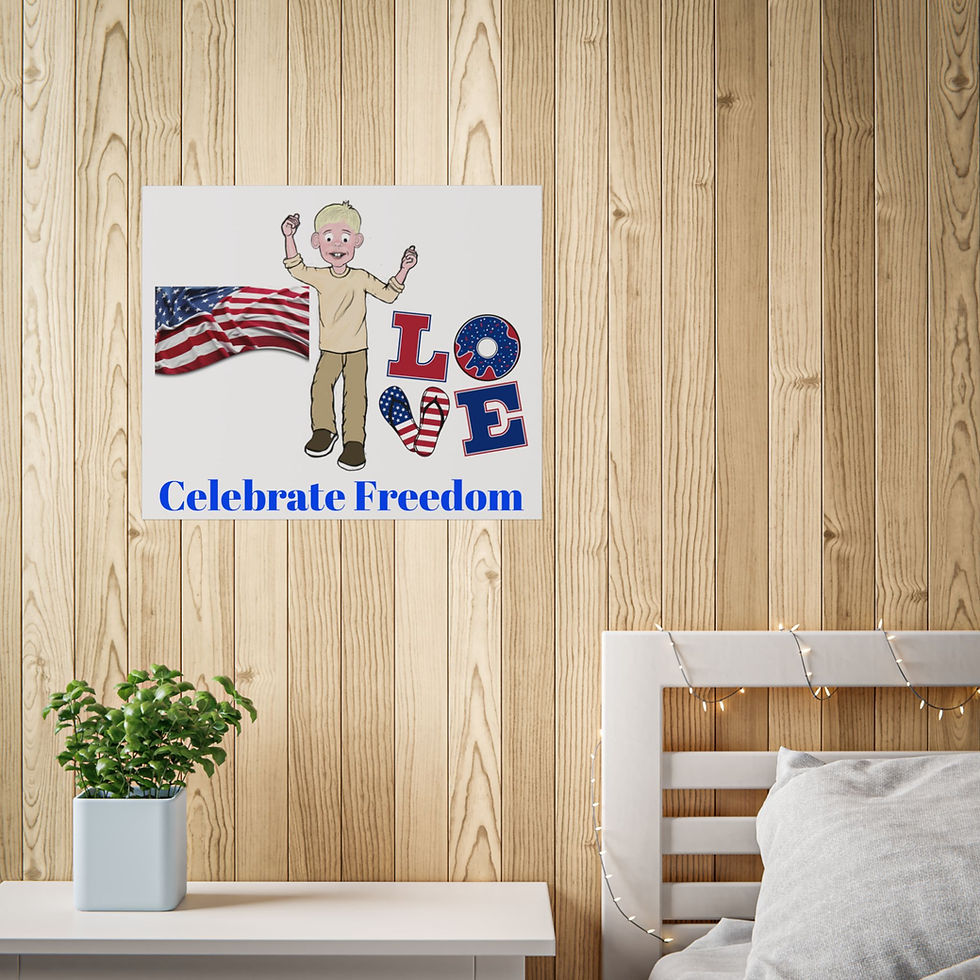Thumbnail: Patriotic Unframed Poster, Celebrate Freedom From The New Children's Book